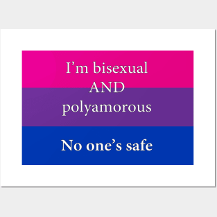 Bisexual and Polyamorous Flag Posters and Art